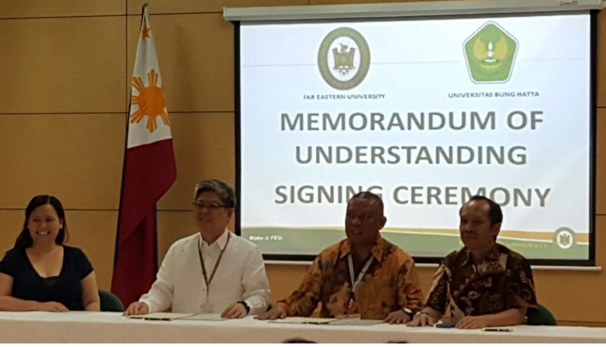 Universitas Bung Hatta dan Far Eastern University  Manila Jalin Kerja Sama