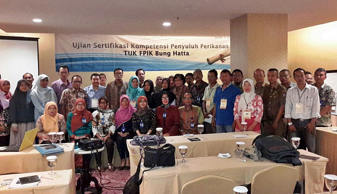 TUK FPIK Universitas Bung Hatta Sertifikasi 58 Penyuluh Perikanan