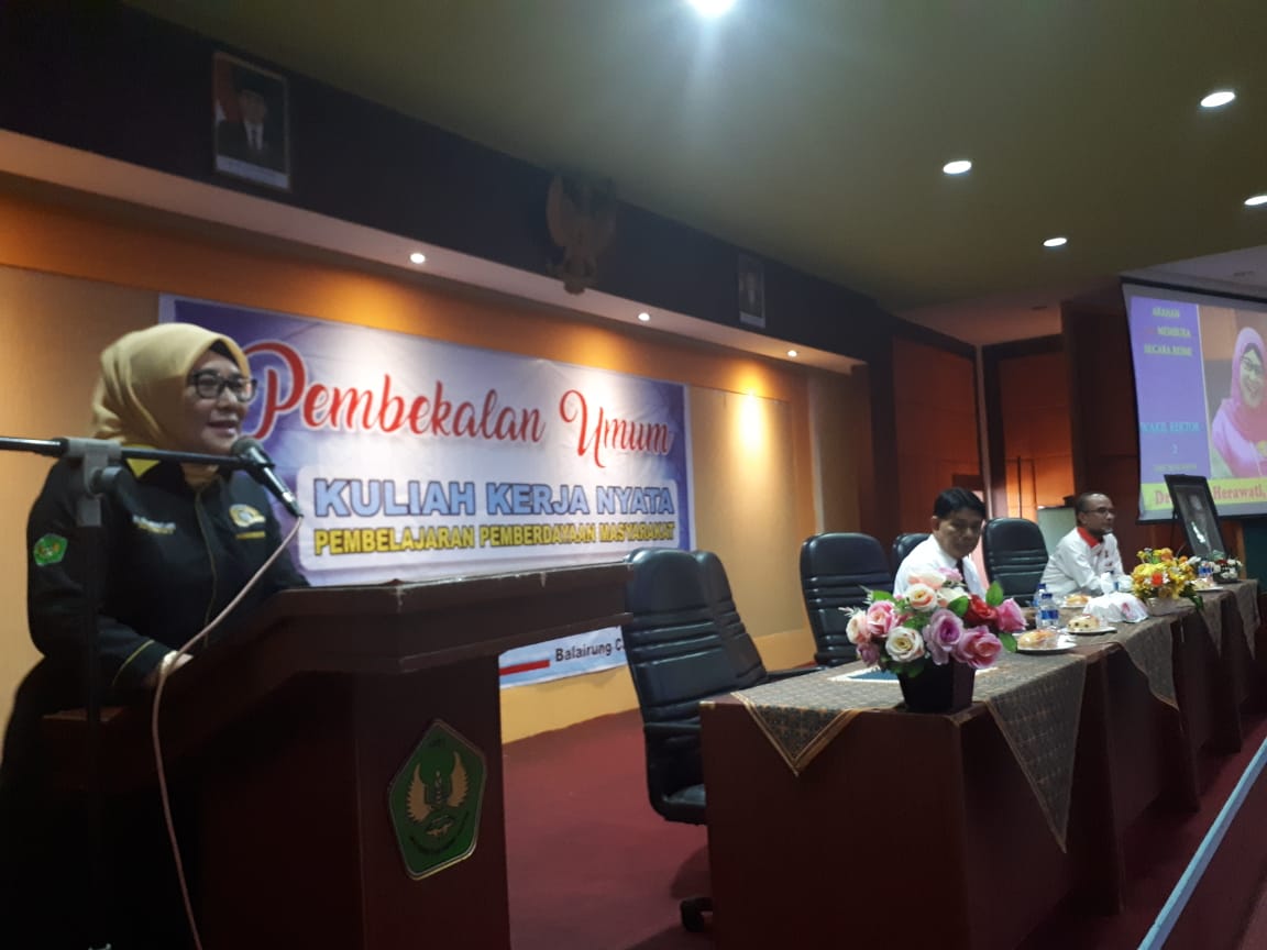 Pembekalan Umum Mahasiswa KKN-PPM 2019 Kab. Agam dan Pesisir Selatan