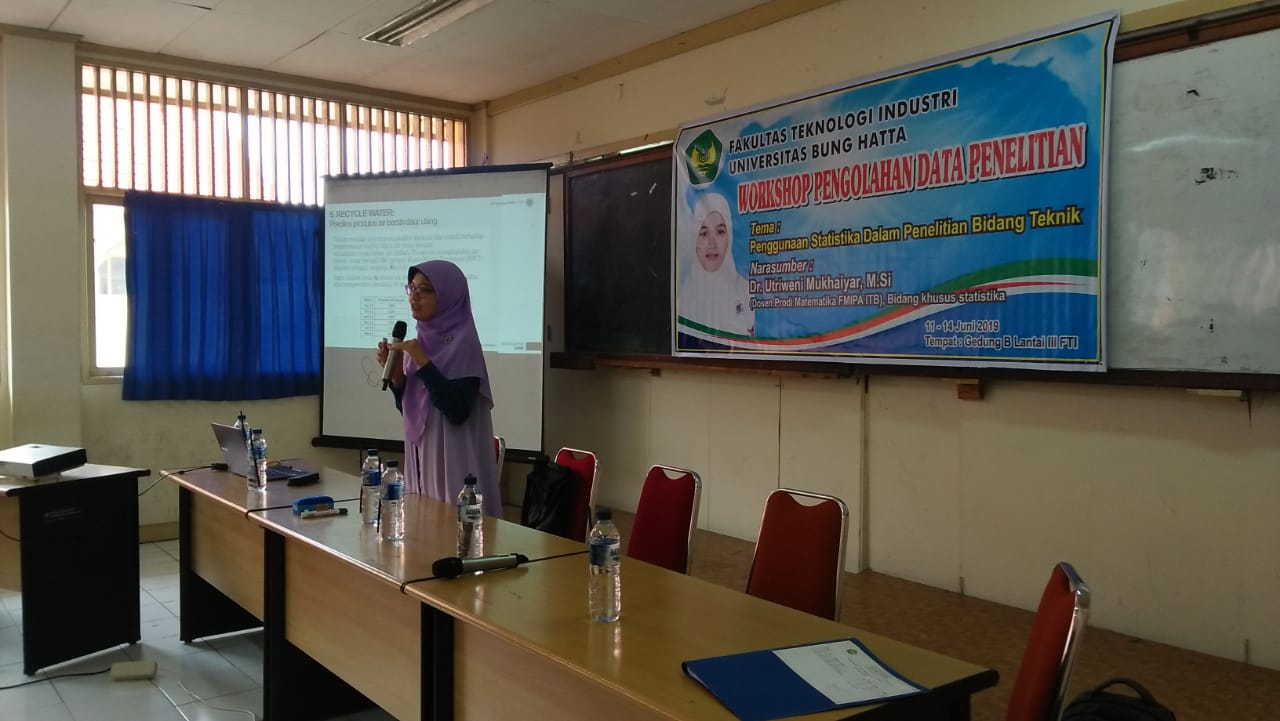 FTI UBH GELAR WORKSHOP PENGOLAHAN DATA PENELITIAN