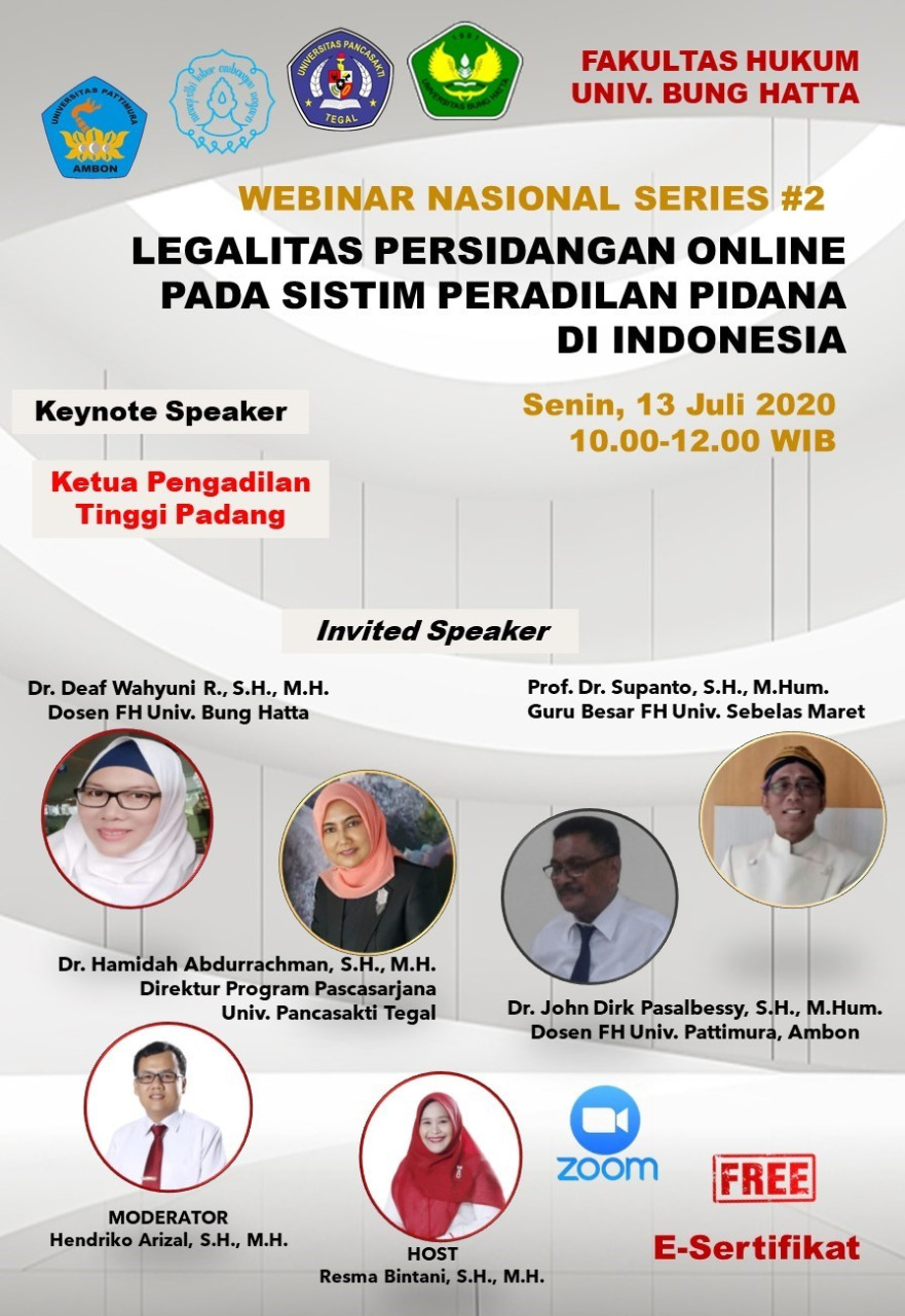 Webinar Fakultas Hukum Series #2