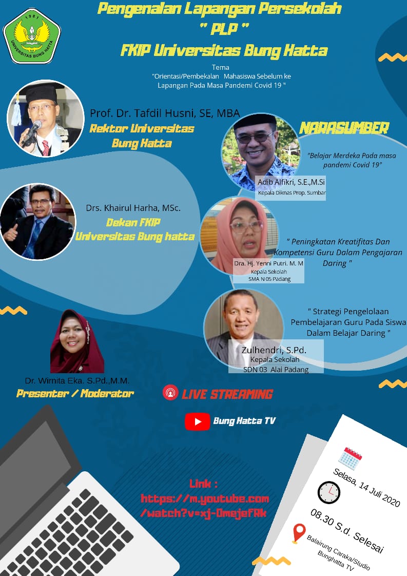 Pengenalan Lapangan Persekolahan PLP  FKIP Universitas Bung Hatta