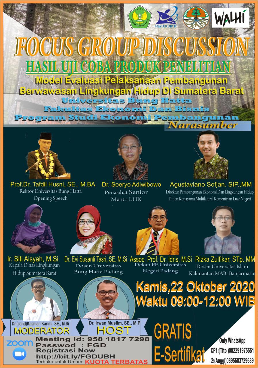 Tim Riset Fakultas Ekonomi dan Bisnis Gelar Forum Group Discussion (FGD)