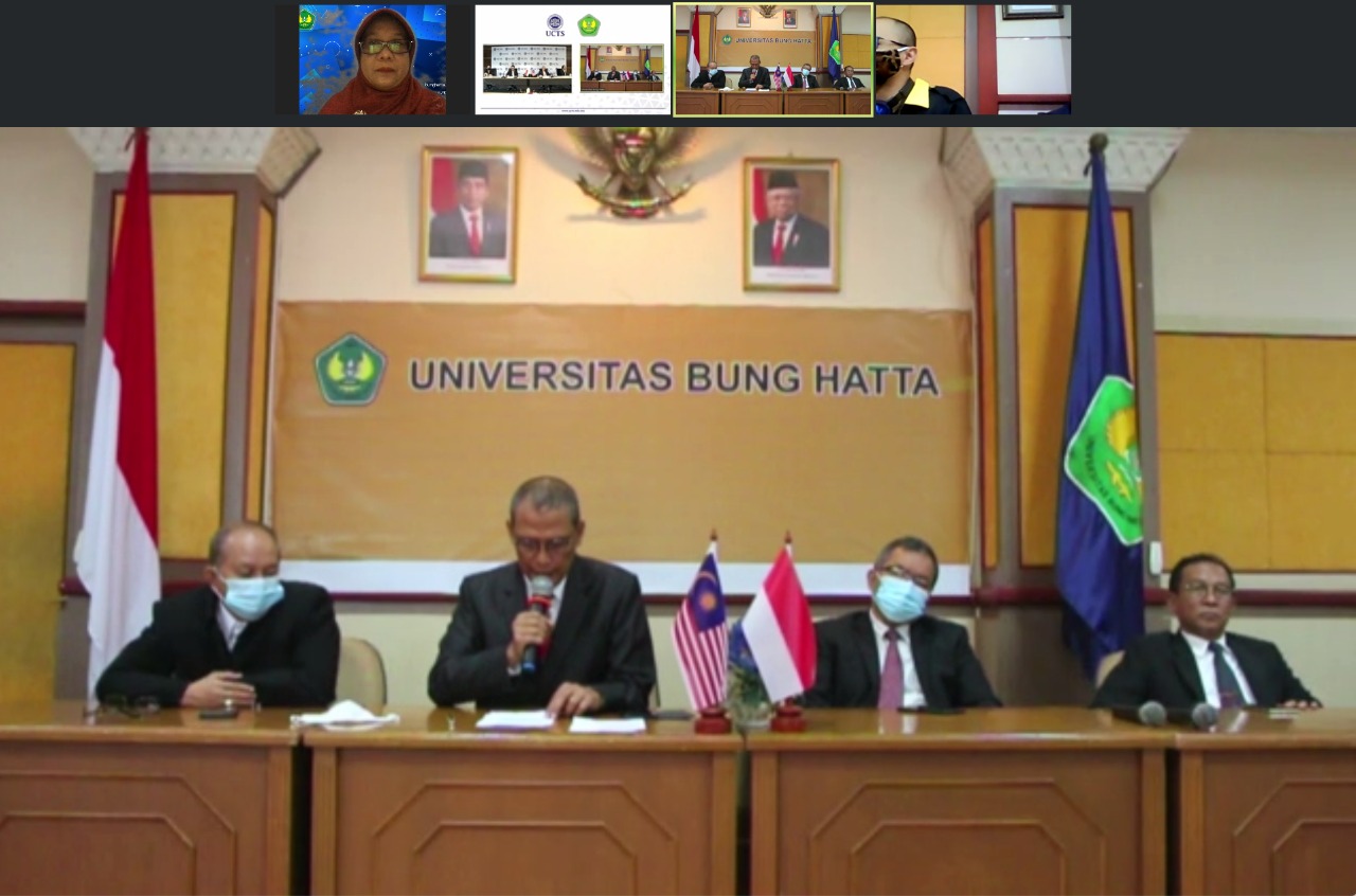 Penandatanganan MoU Universitas Bung Hatta dengan University College of Technology Sarawak (UCTS)