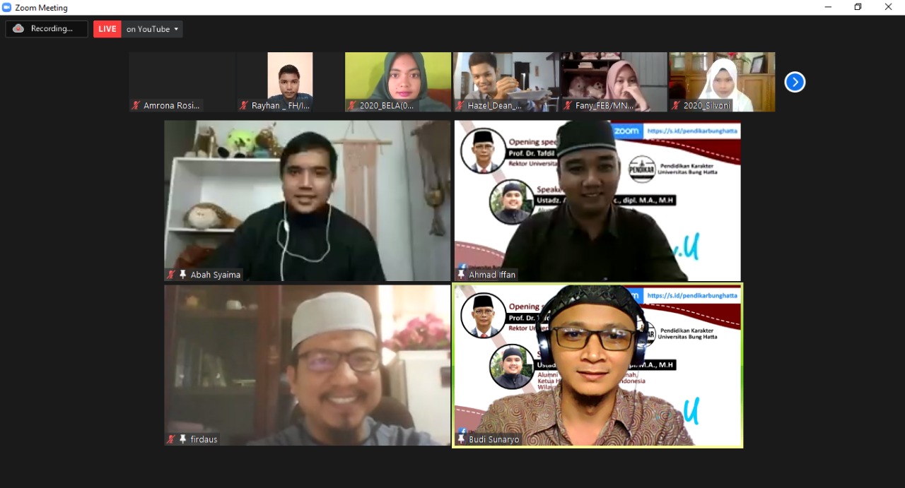 Abah Syaima Hadir dalam Pendikar Edisi 8 Universitas Bung Hatta