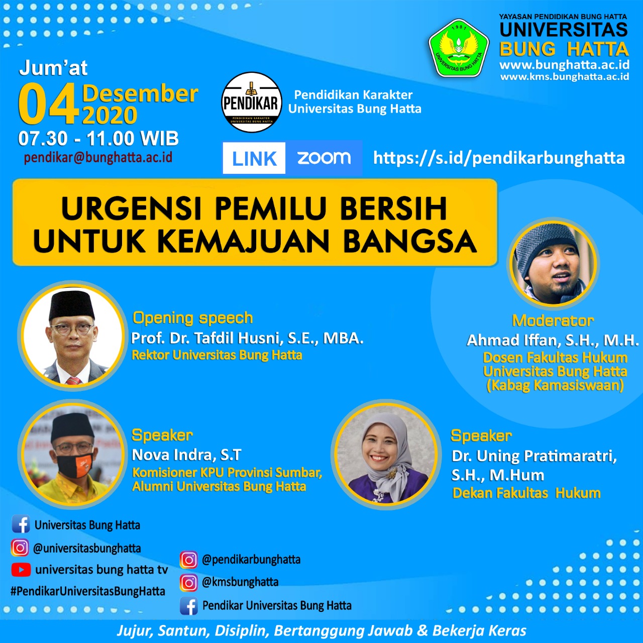 Komisioner KPU Sumbar Hadir dalam Pendikar Edisi-8