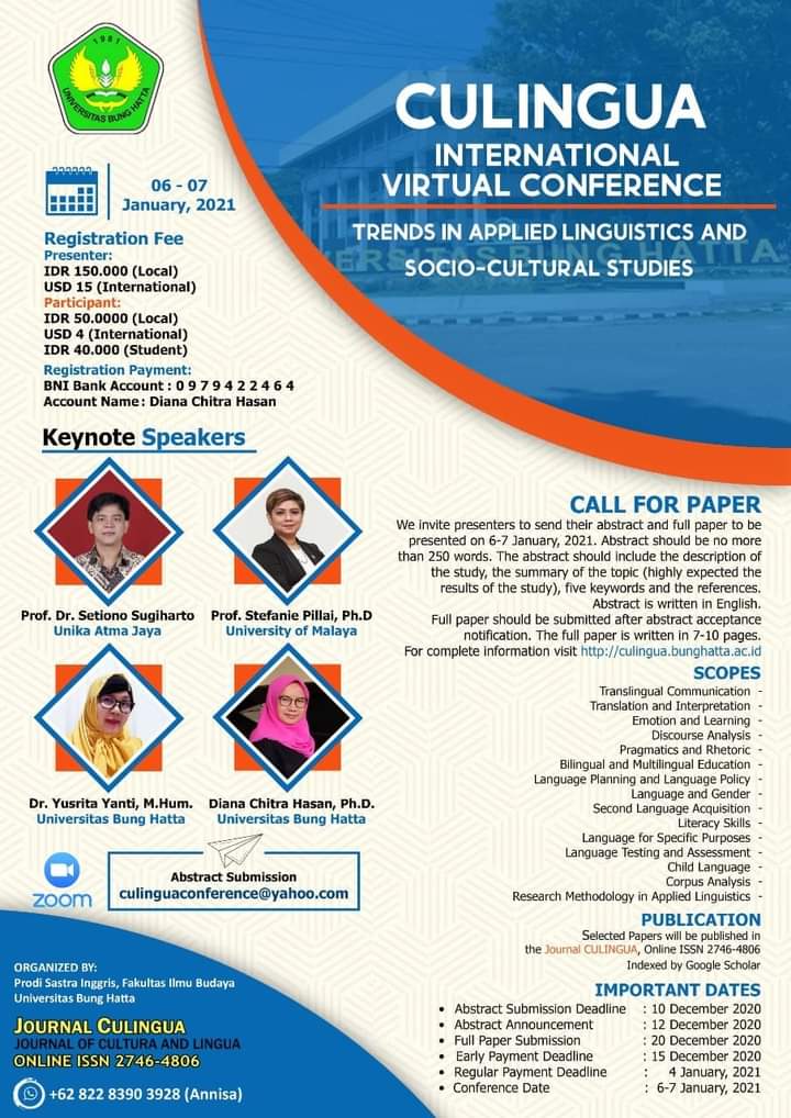 Program Studi Sastra Inggris Universitas Bung Hatta Bakal Selenggarakan Konferensi Internasional