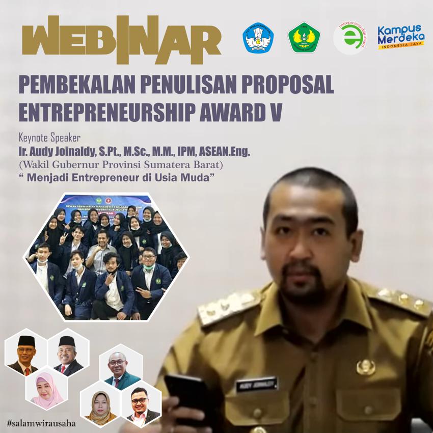 Wagub Sumbar Bekali Mahasiswa Menuju Entrepreneur  Award V LLDikti Wilayah X di Universitas Bung Hatta