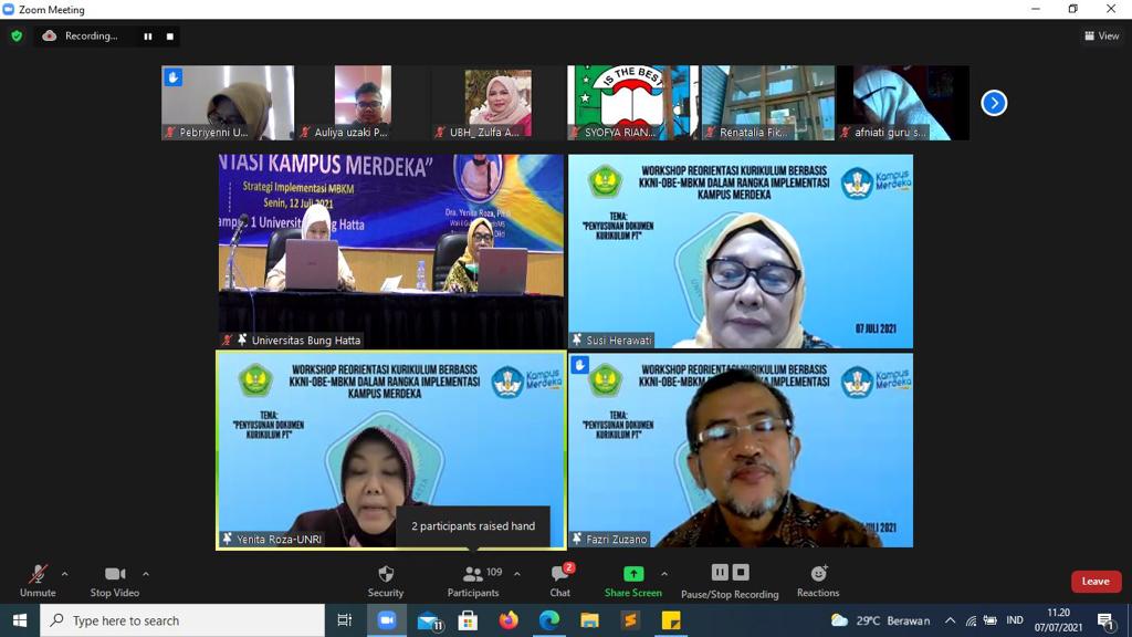 Prodi PMAT Sukses Selenggarakan Workshop Reorientasi Kurikulum Berbasis KKNI-OBE-MBKM