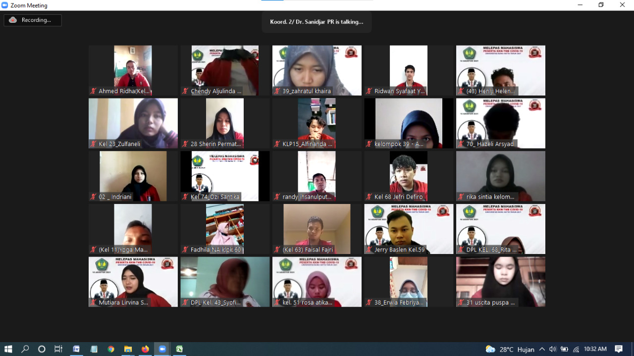 Rektor Resmi Melepas 1509 Mahasiswa KKN TMB Covid-19 Turun ke Lapangan