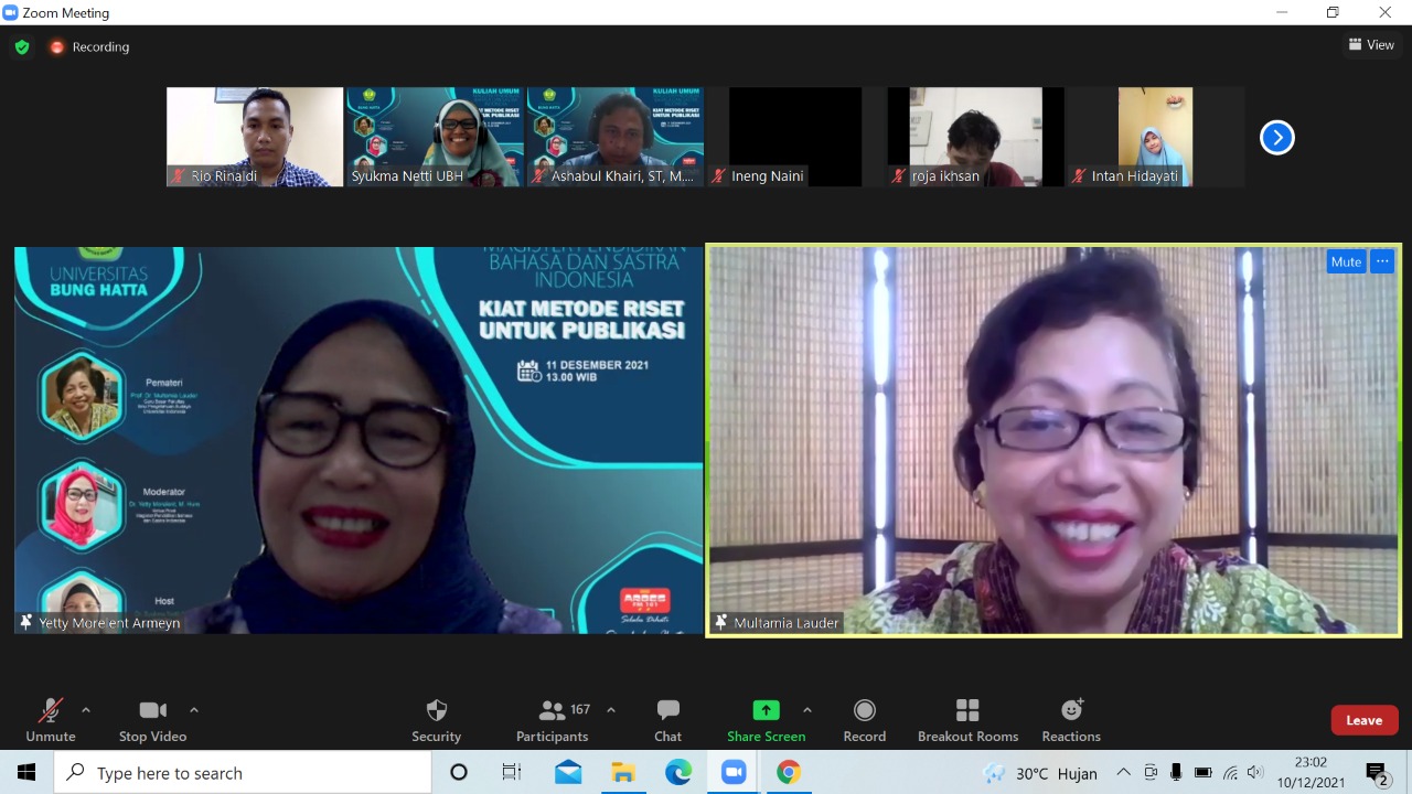 Tingkakan Produktivitas Dosen dan Mahasiswa, Pascasarjana Pindo FKIP Selenggarakan Kuliah Umum Kiat Metode Riset dan Publikasi