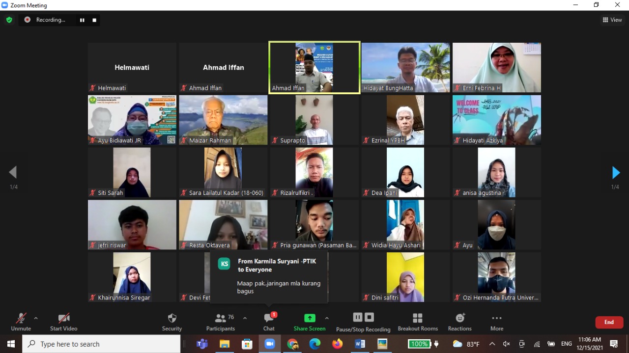Yayasan Proklamator Bung Hatta (YPBH) Luncurkan Beasiswa Riset Kebunghattaan untuk Mahasiswa dan Dosen Universitas Bung Hatta