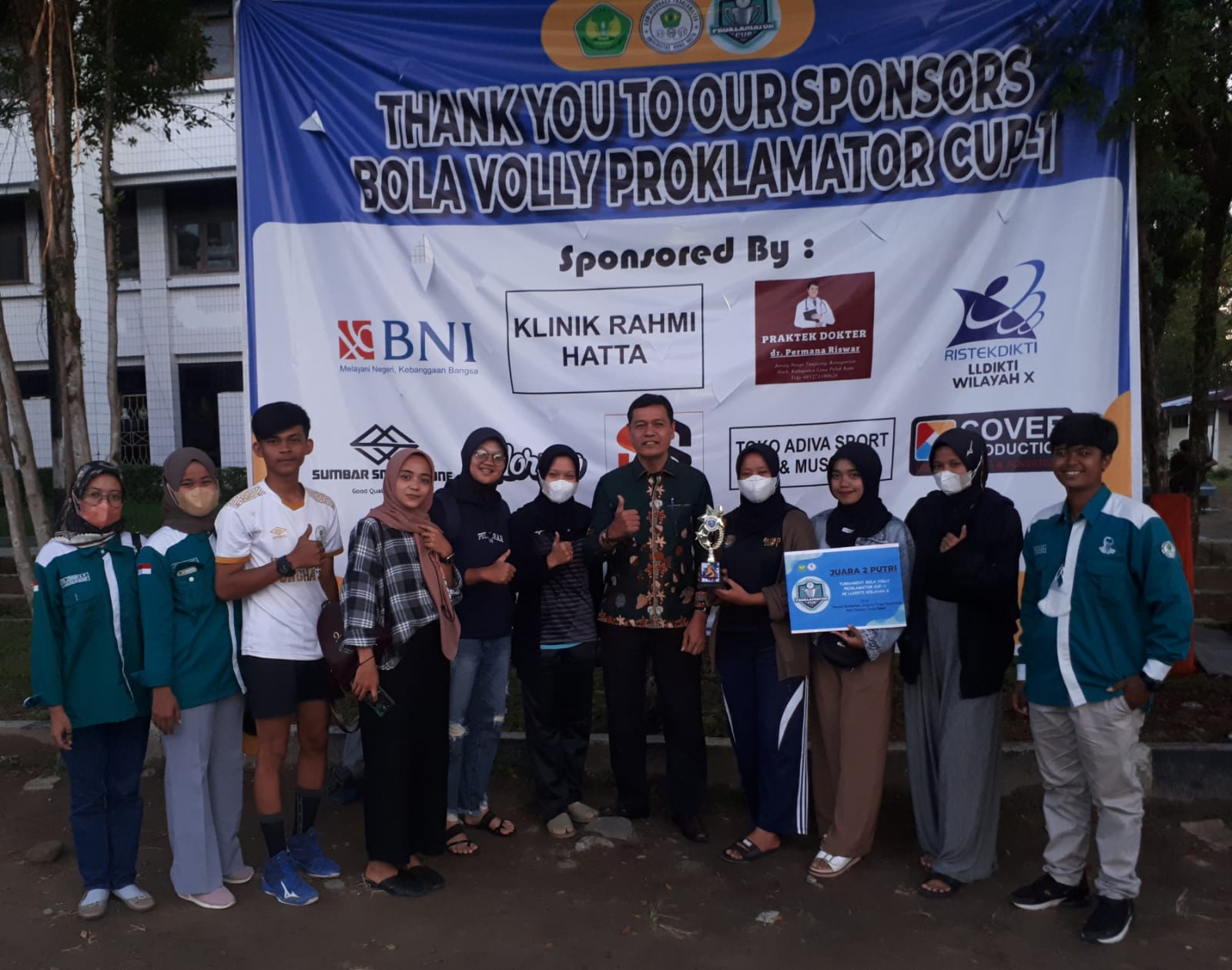 Tim Putri Universitas Bung Hatta Raih Juara II dalam Turnamen Bola Volly Tingkat LLDIKTI X
