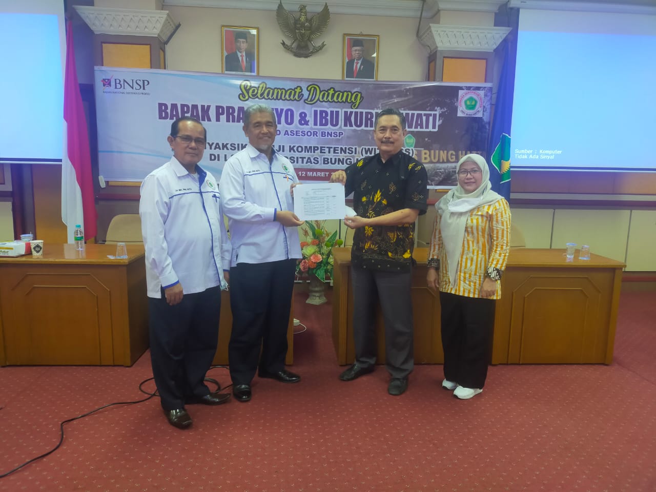 BNSP melalui LSP Universitas Bung Hatta Selenggarakan Uji Kompetensi