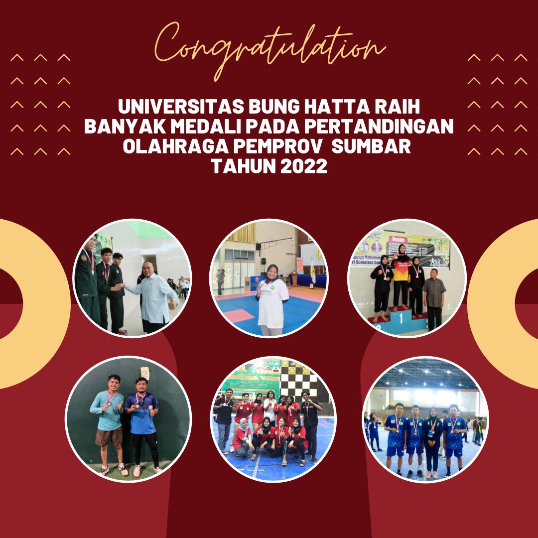 PomProv tahun 2022: Universitas Bung Hatta Raih Banyak Medali