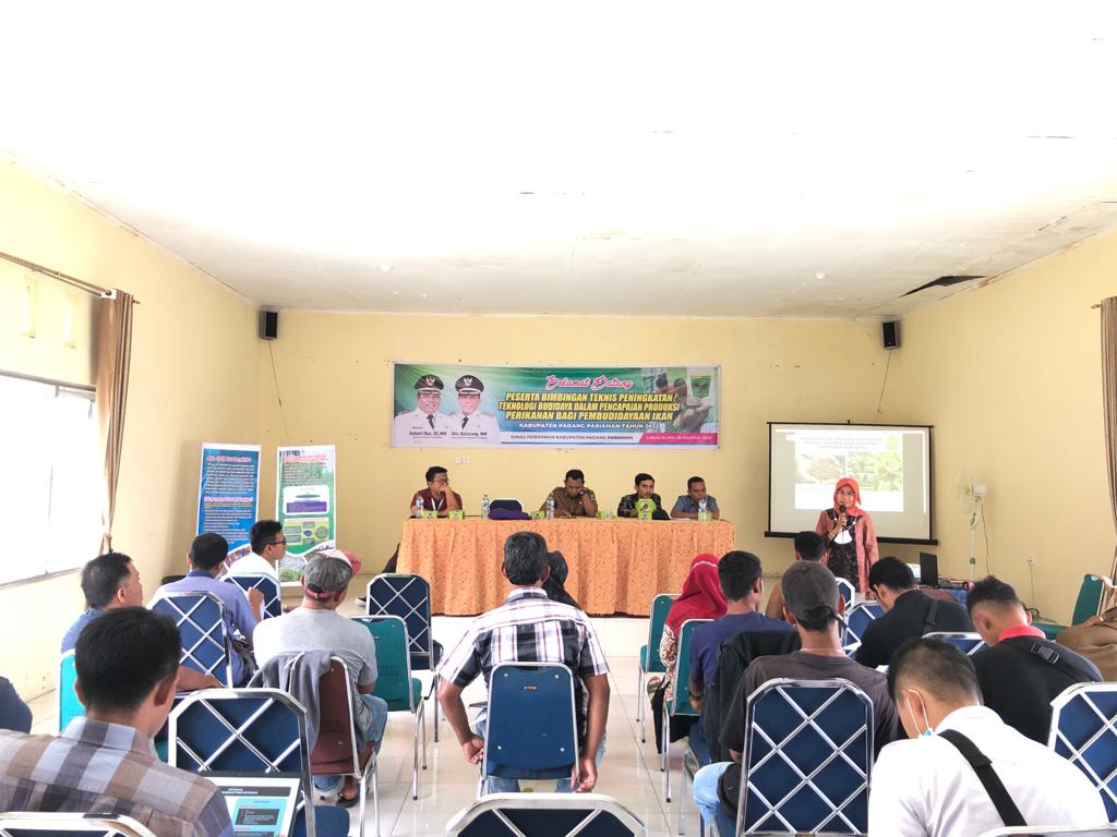 Dosen Pend. Biologi FKIP Universitas Bung Hatta Diundang sebagai Narasumber di Dinas Perikanan Kab. Padang Pariaman