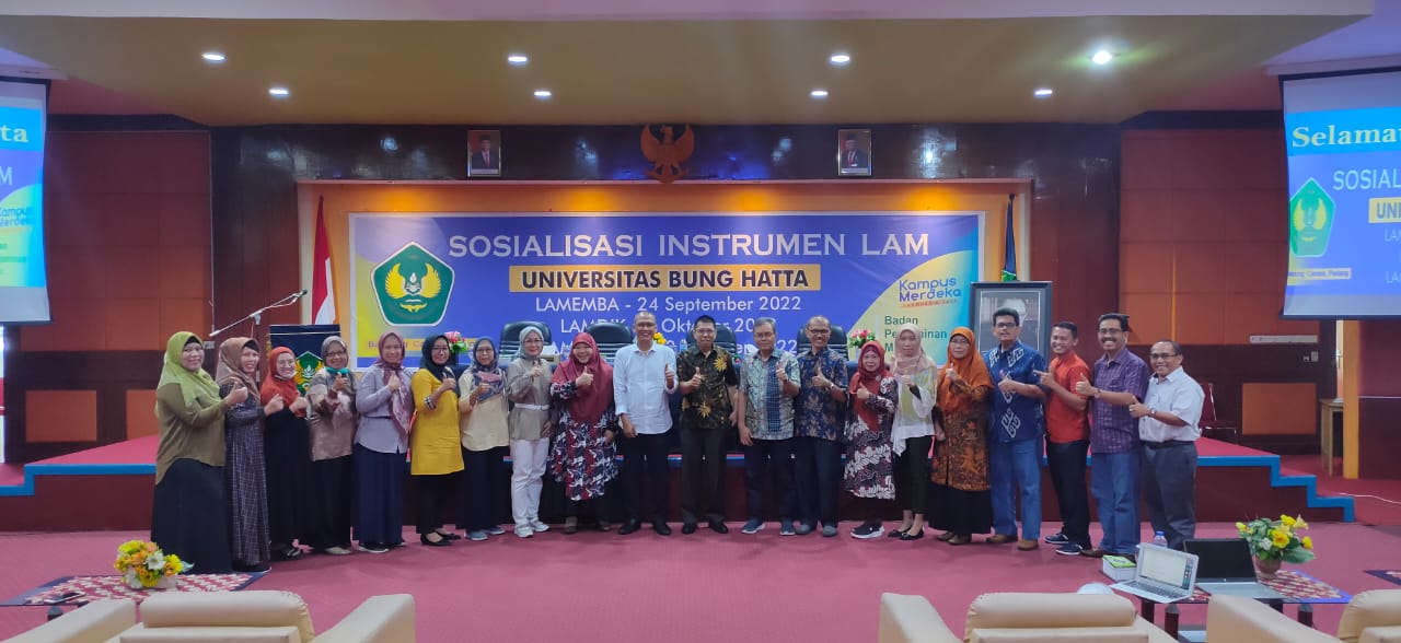 BPM Universitas Bung Hatta Gelar Sosialisasi dan Diskusi Instrumen Lembaga Akreditasi Mandiri