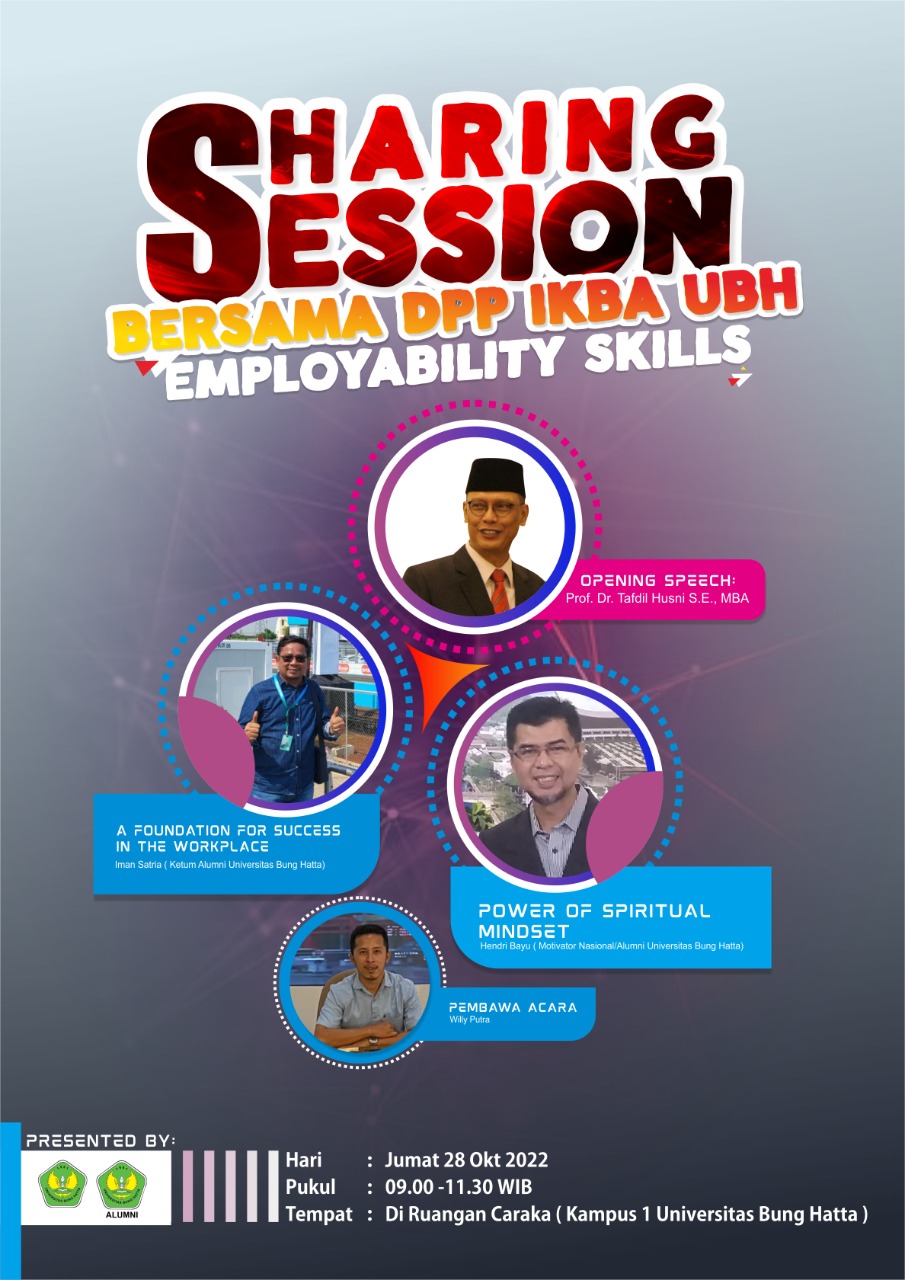 Mari Ikuti Sharing Session bersama DPP IKB Alumni Universitas Bung Hatta