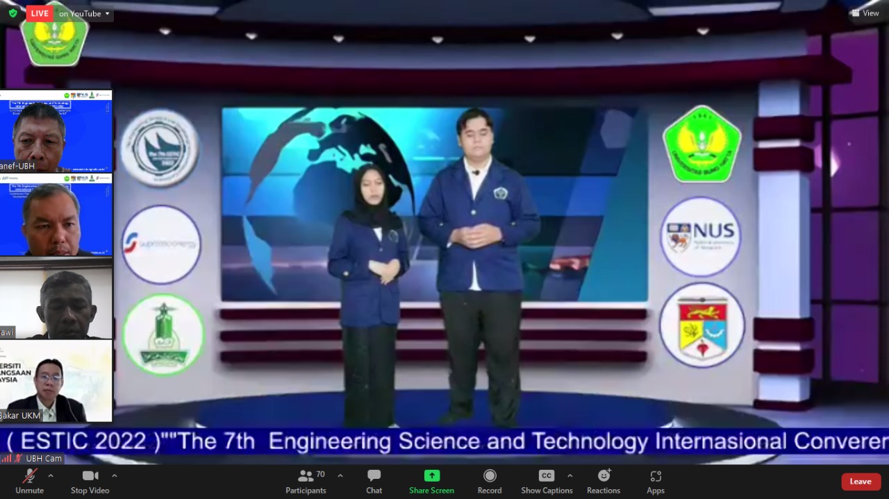 Universitas Bung Hatta Sukses Selenggarakan Konferensi Internasional  The 7th ESTIC 2022