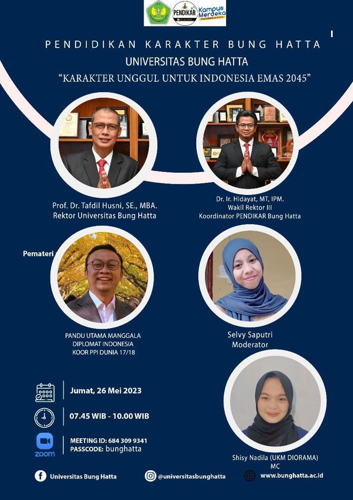 Program Pendidikan Karakter Bung Hatta Hadirkan Diplomat Muda Indonesia