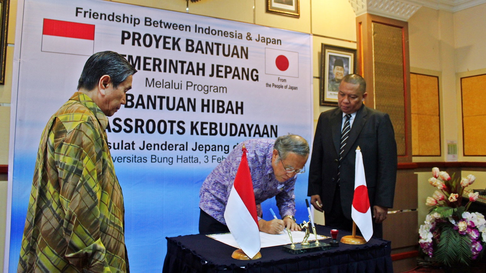 Bantuan Pemerintah Jepang, Universitas Bung Hatta Miliki Laboratorium Bahasa dan Studio Sulih Suara