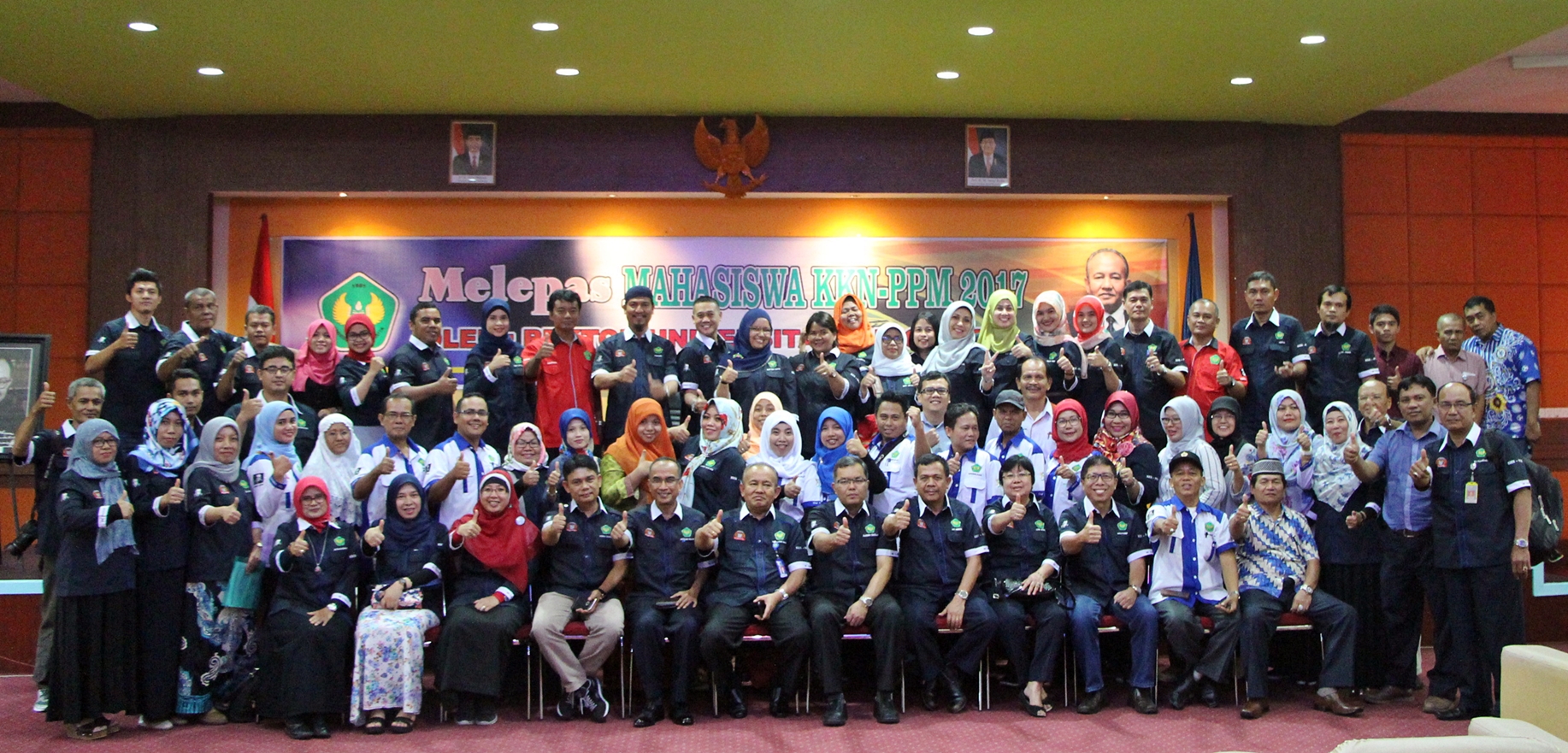 Pimpinan Universitas dan Pengelola KKN- PPM Universitas Bung Hatta Tahun 2017