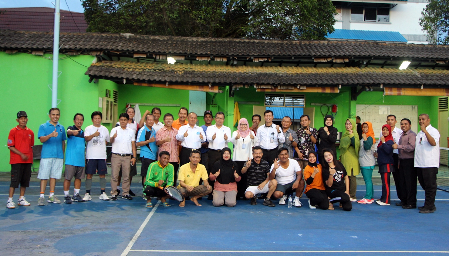 Rektor Universitas Bung Hatta Kunjungi Klub Tenis Proklamator