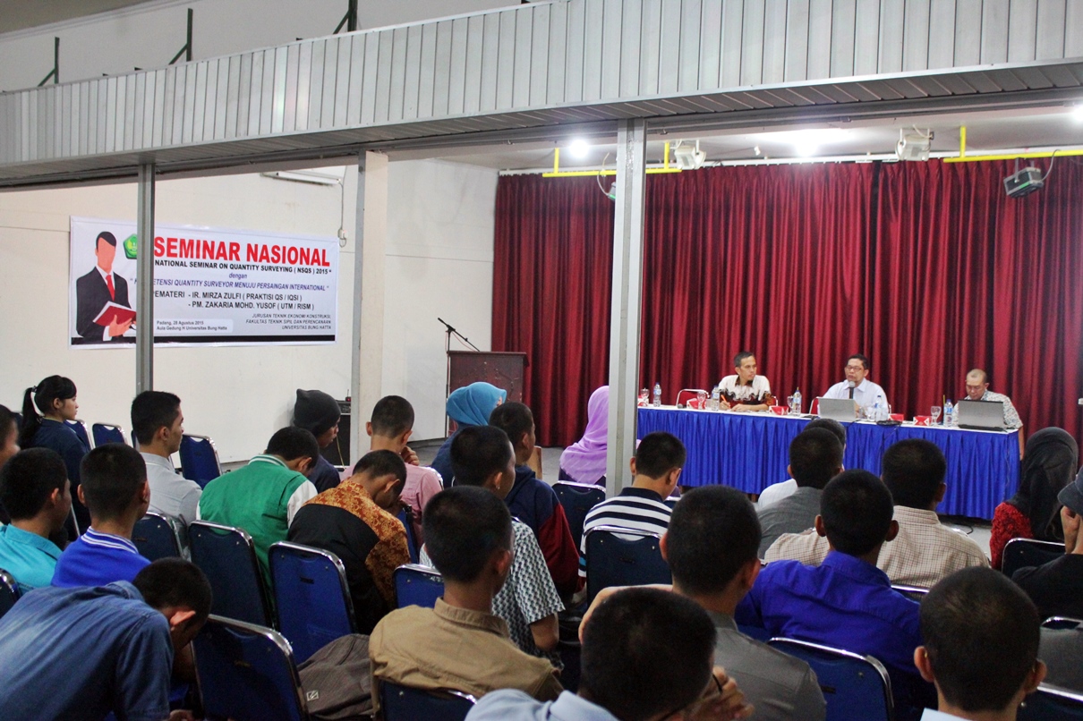 Jurusan Teknik Ekonomi Konstruksi Angkat Seminar Nasional Kompetensi Quantity Surveyor