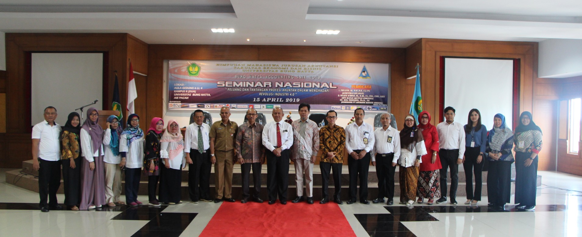 Himpunan Mahasiswa Jurusan Akuntansi, Fakultas Ekonomi dan Bisnis (FEB), Universitas Bung Hatta menyelenggarakan Bung Hatta Accounting Fair 2019