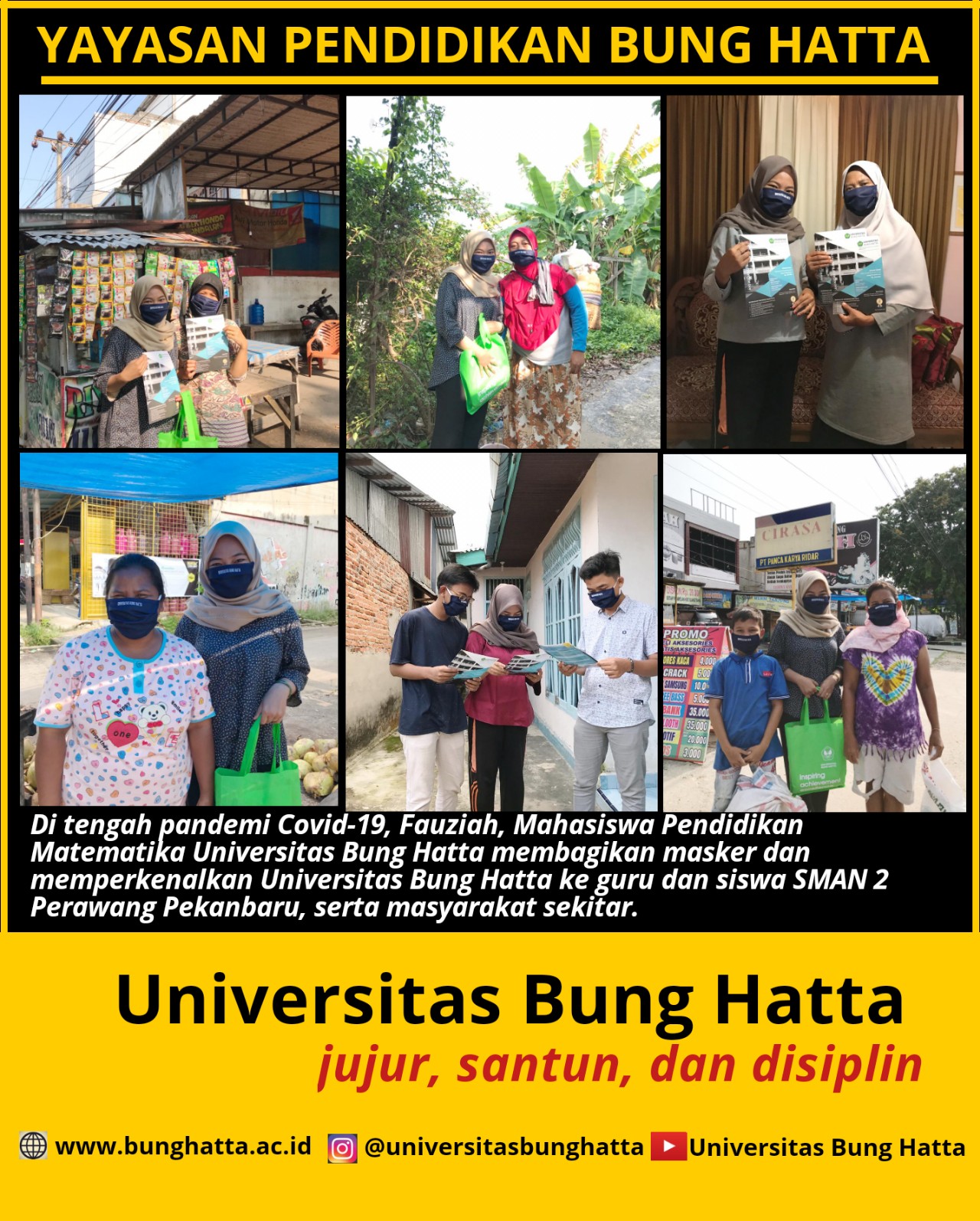 Mahasiswa FKIP Universitas Bung Hatta Lakukan Aksi  Peduli Sosial dan Pendidikannya