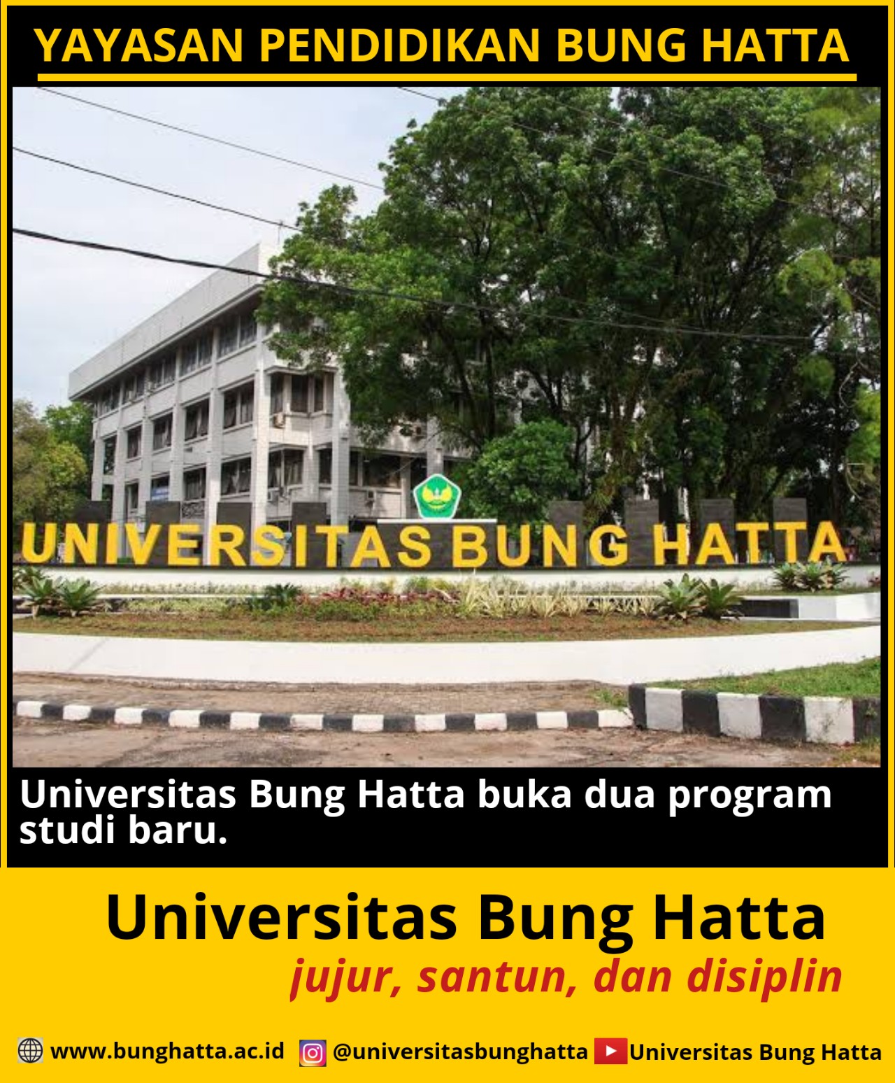 Universitas Bung Hatta Buka Dua Program Studi Baru