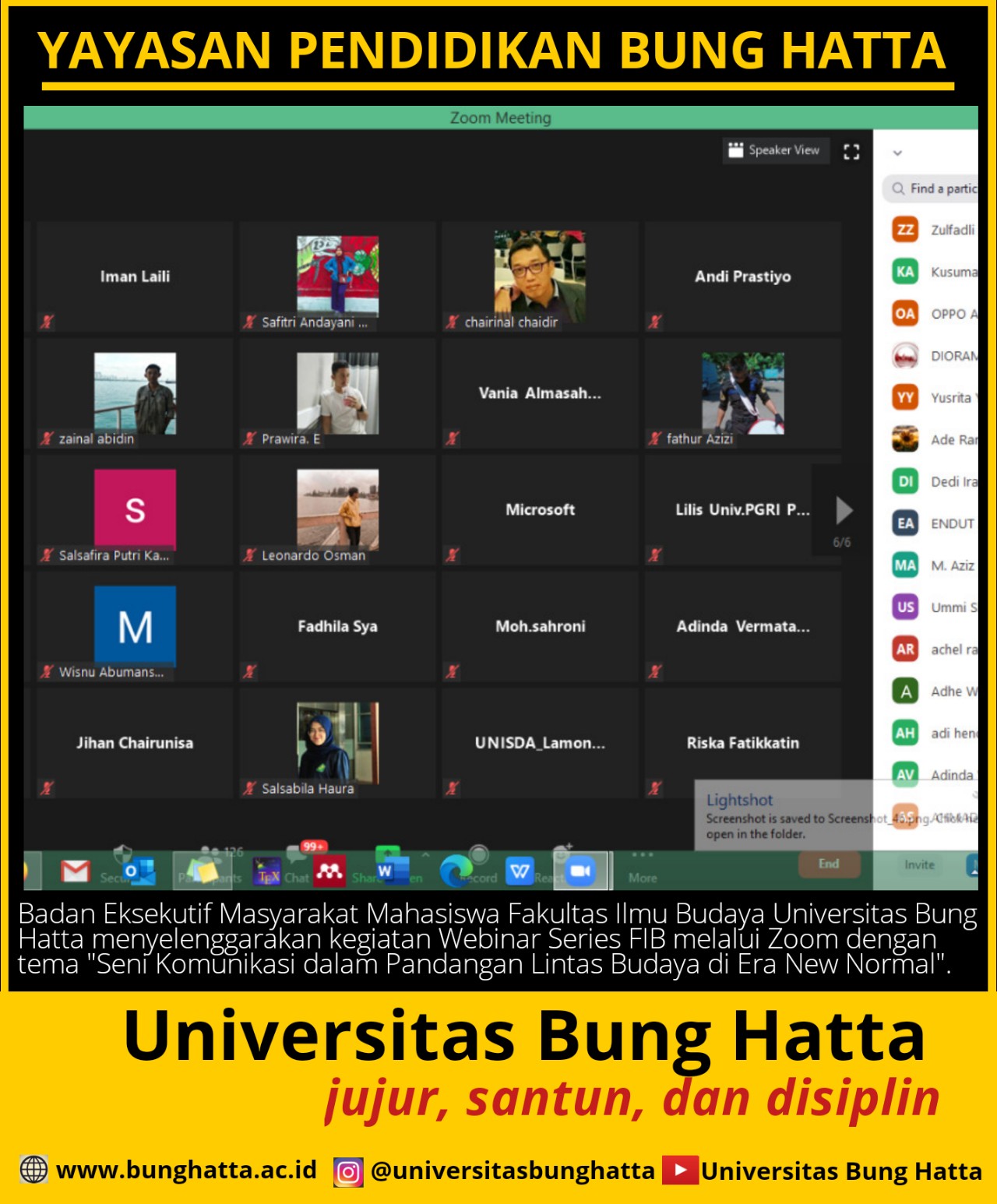 BEMM-F Suskes Selenggarakan Webinar Nasional