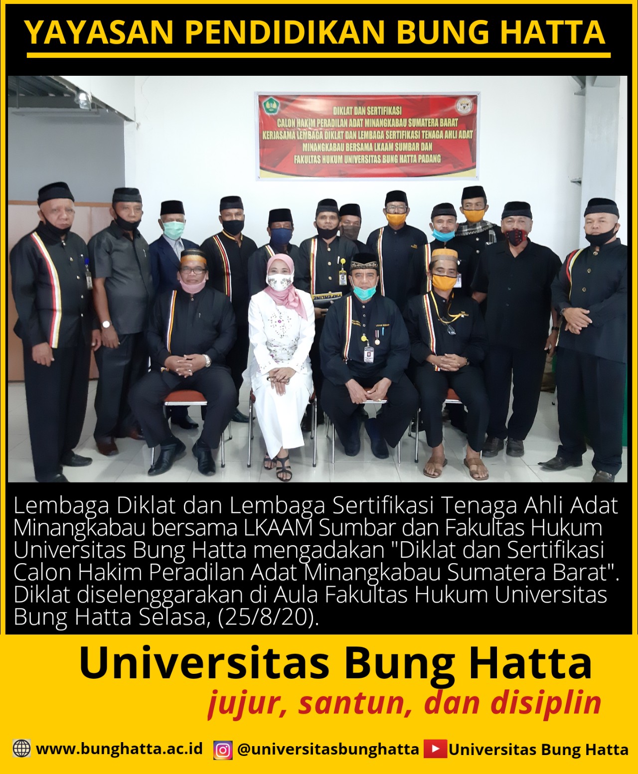 Diklat dan Sertifikasi Calon Hakim Peradilan Adat Minangkabau Sumatera Barat