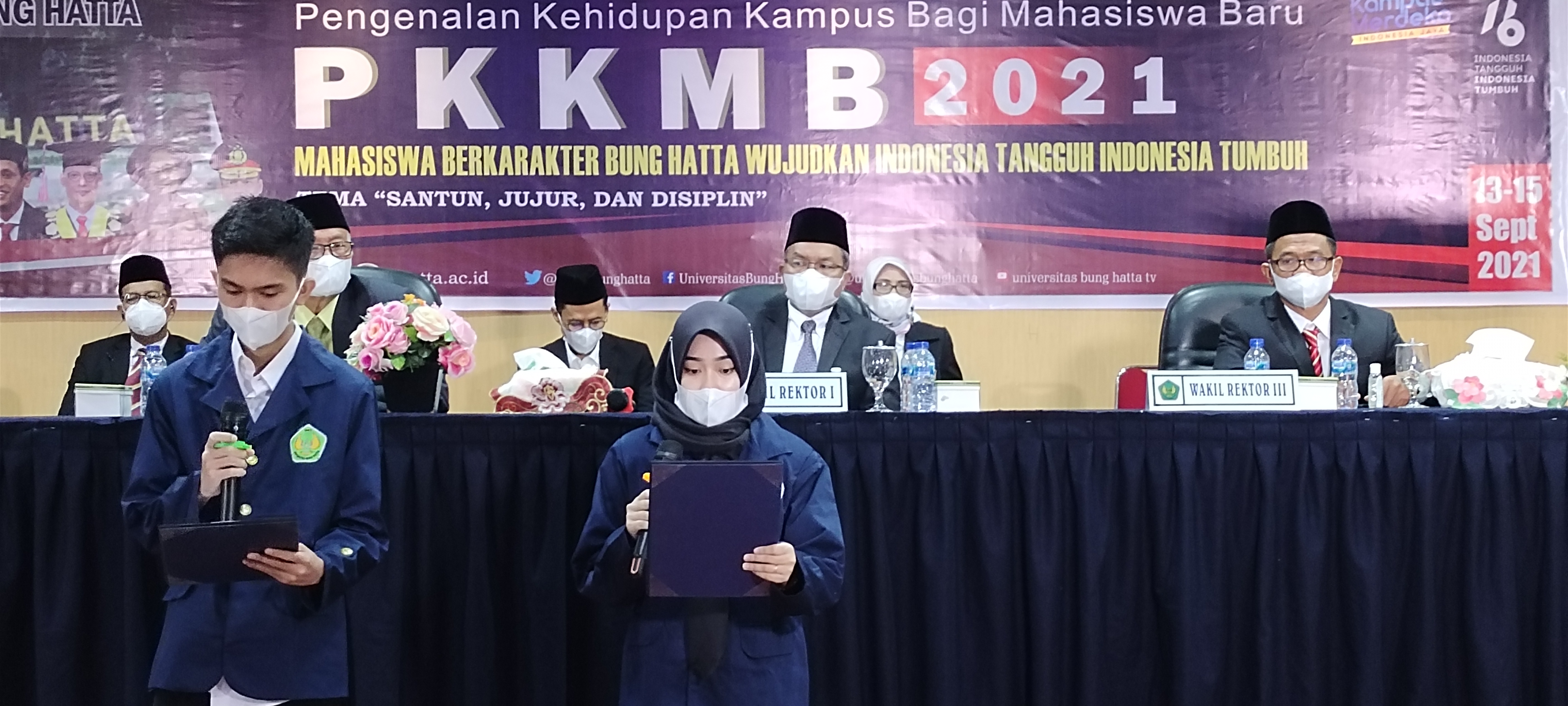 Semarak PKKMB Universitas Bung Hatta 2021