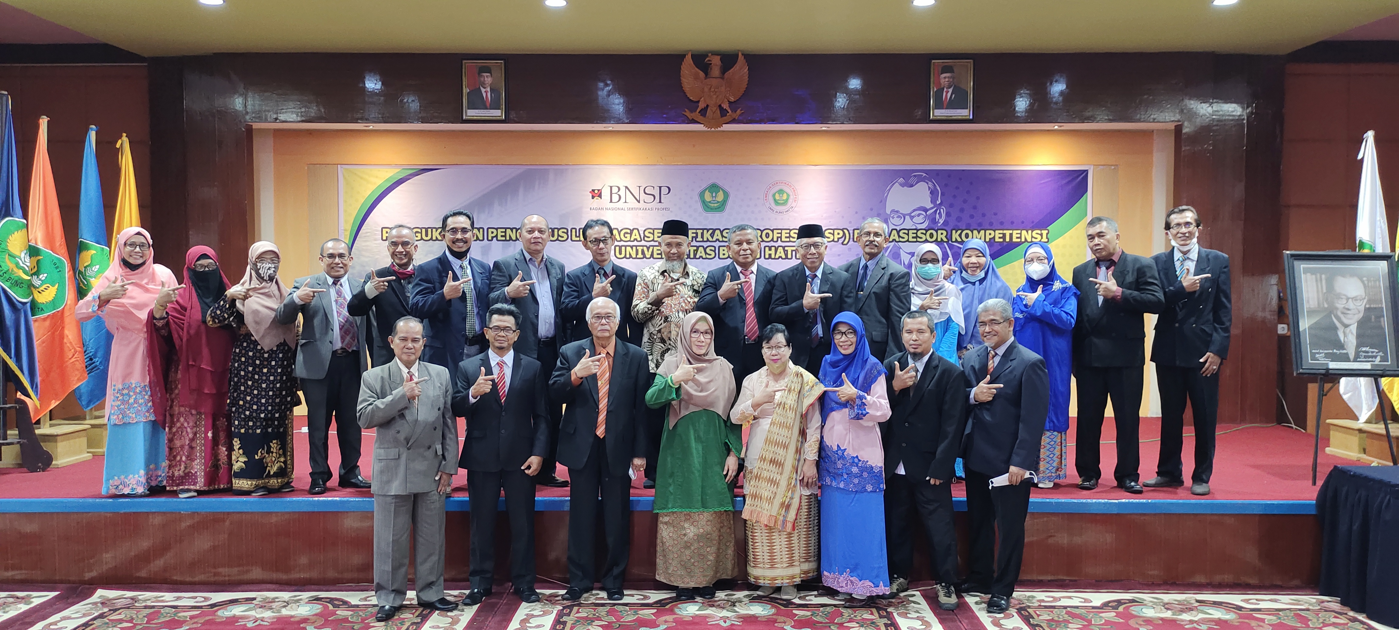 Lembaga Sertifikasi Profesi Universitas Bung Hatta Resmi Kukuhkan Pengurus Lembaga dan Asesor Kompetensi