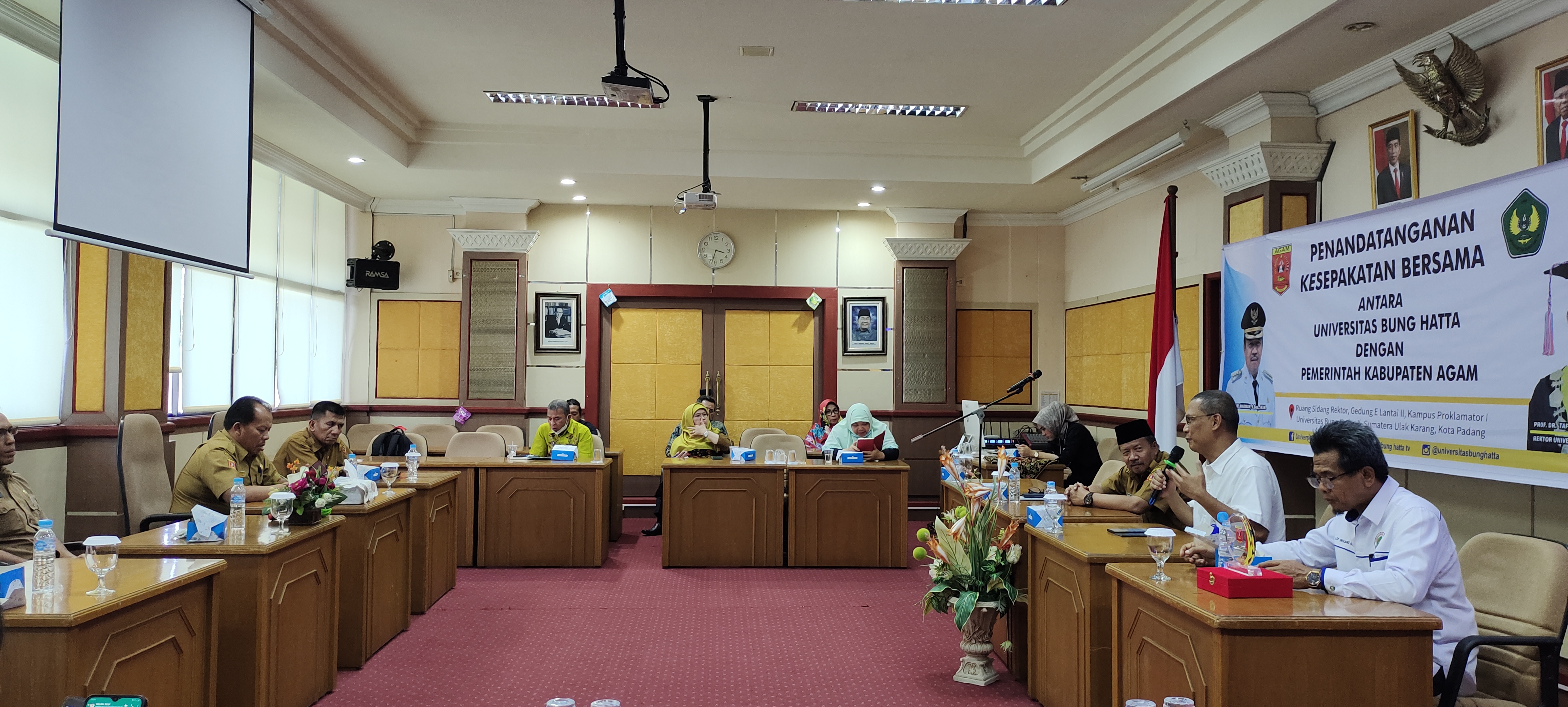 Optimalkan Kerja Sama: Pemkab. Agam bersama Universitas Bung Hatta Lakukan Penandatanganan Kesepakatan Bersama