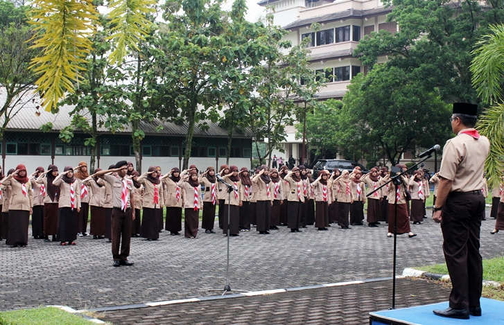Mahasiswa PGSD UBH Wajib Ikuti Kursus Mahir Dasar Kepramukaan