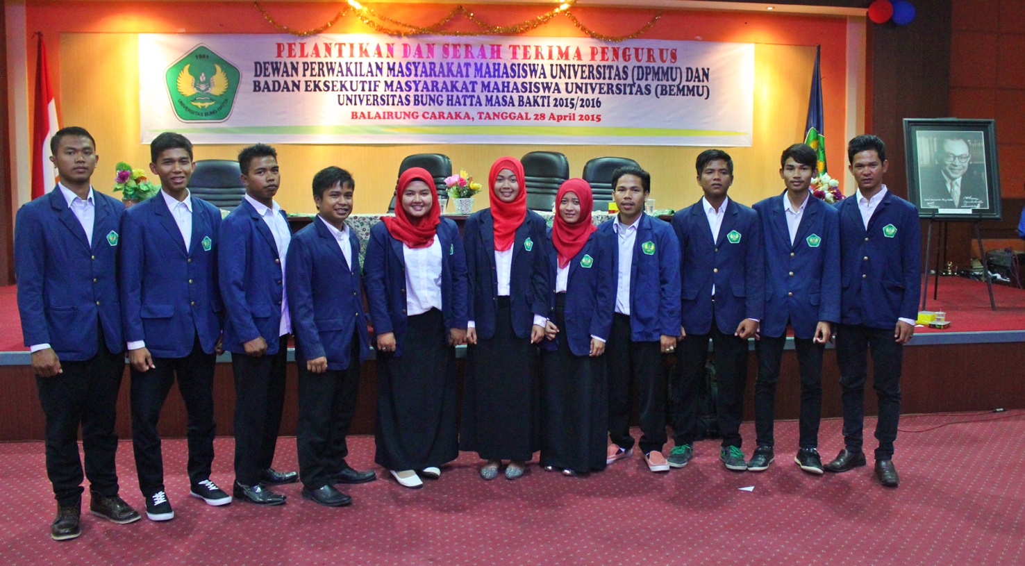 Pengurus DPMM Universitas Bung Hatta Masa Bakti 2015/2016