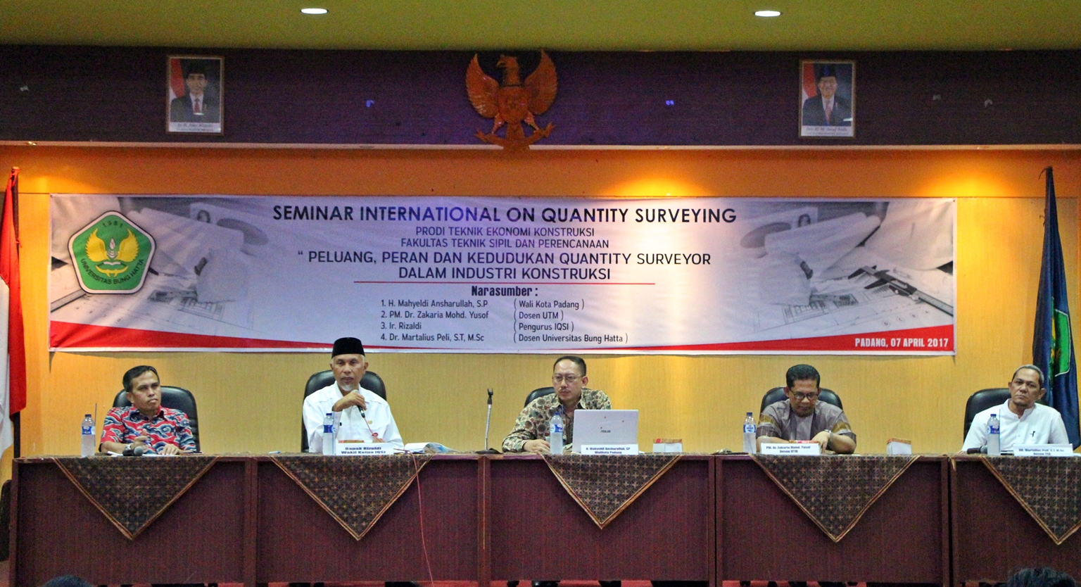 Teknik Ekonomi Konstruksi Universitas Bung Hatta Helat Seminar Internasional