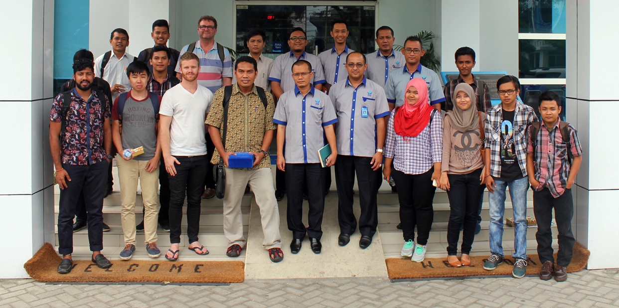 Mahasiswa Universitas Bung Hatta dan Griffith University Australia Tinjau Unit Pengeloahan Air PDAM Kota Padang