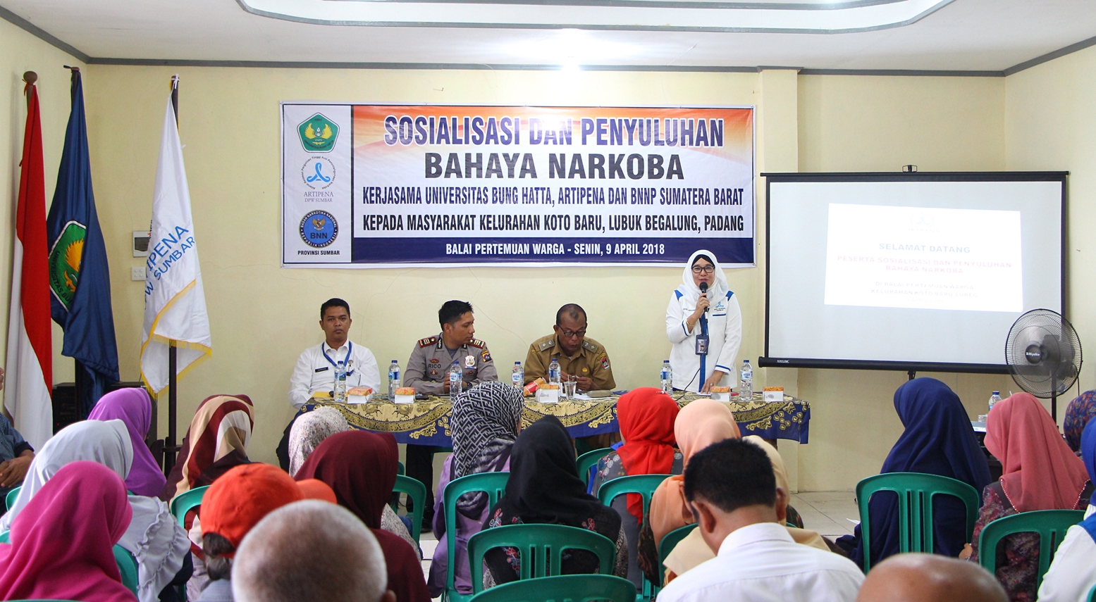 Universitas Bung Hatta, Artipenda dan BNN Provinsi Sumbar Gelar Penyuluhan Bahaya Narkoba
