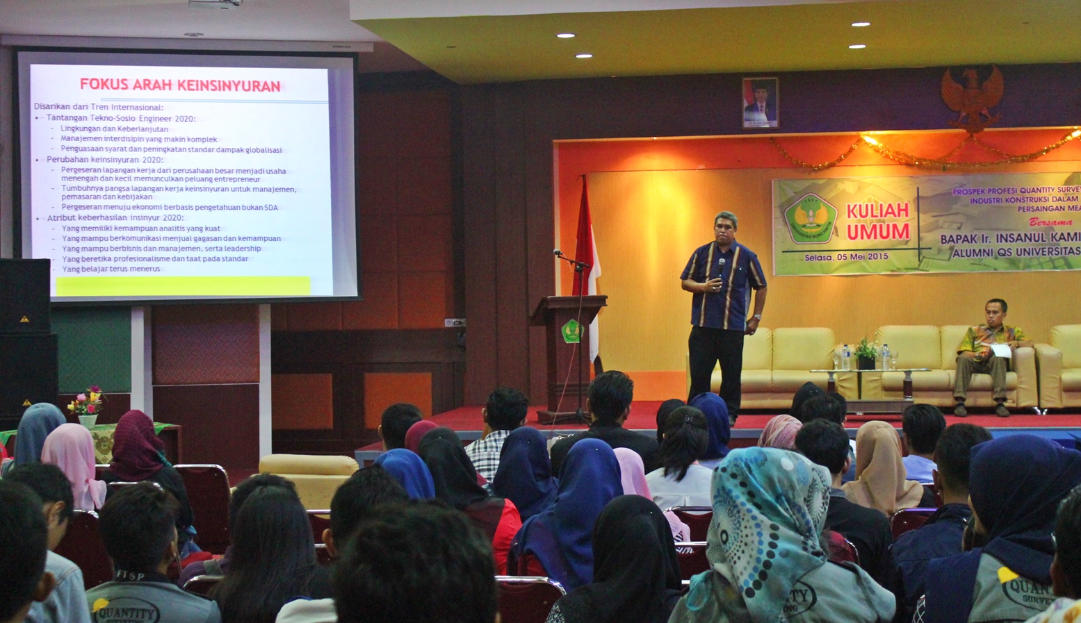 Teknik Ekonomi Konstruksi Gelar Kuliah Umum Profesi Quantitiy Surveyor