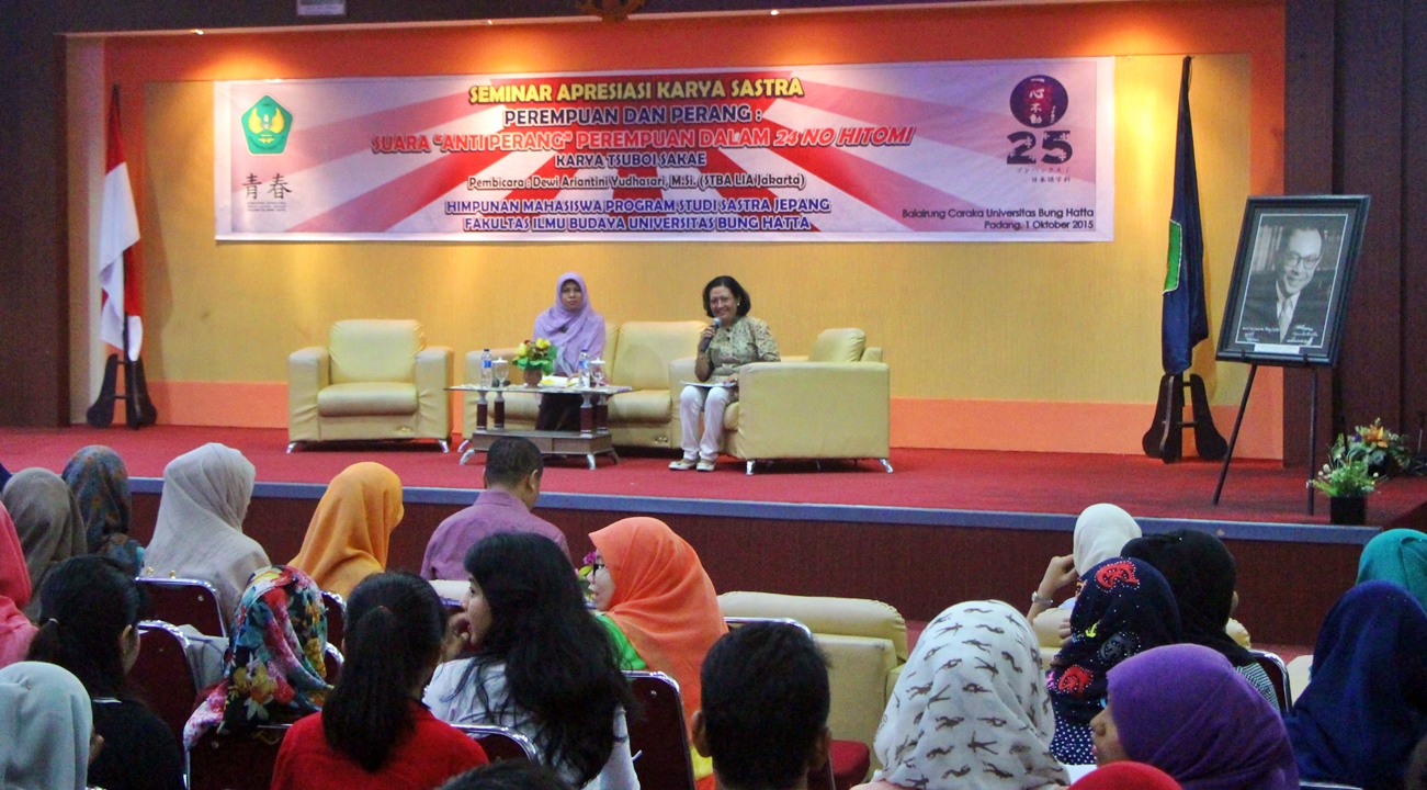 Sastra Jepang Universitas Bung Hatta Gelar Seminar Apresiasi Karya Sastra