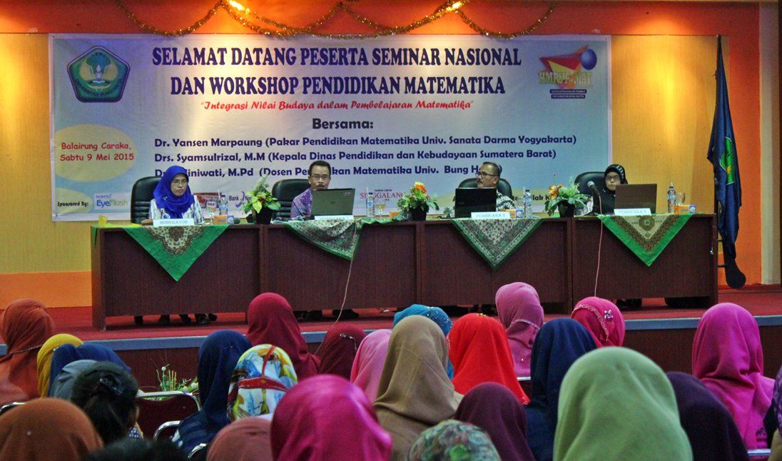 HMPS PMat UBH Gelar Seminar dan Workshop Integrasi Nilai Budaya dalam Pembelajaran Matematika