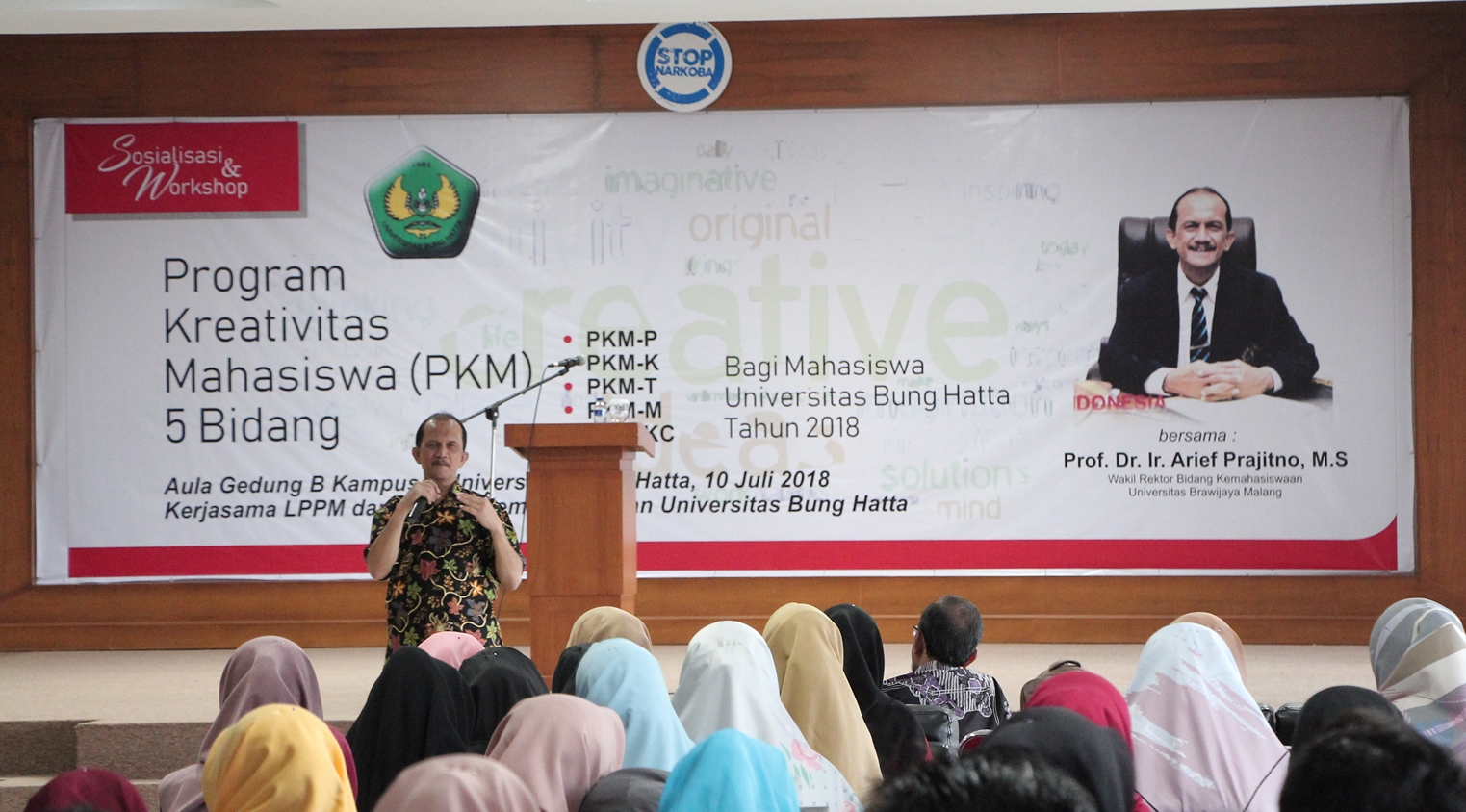 Universitas Bung Hatta Gelar Sosialisasi dan Workshop Program Kreativitas Mahasiswa