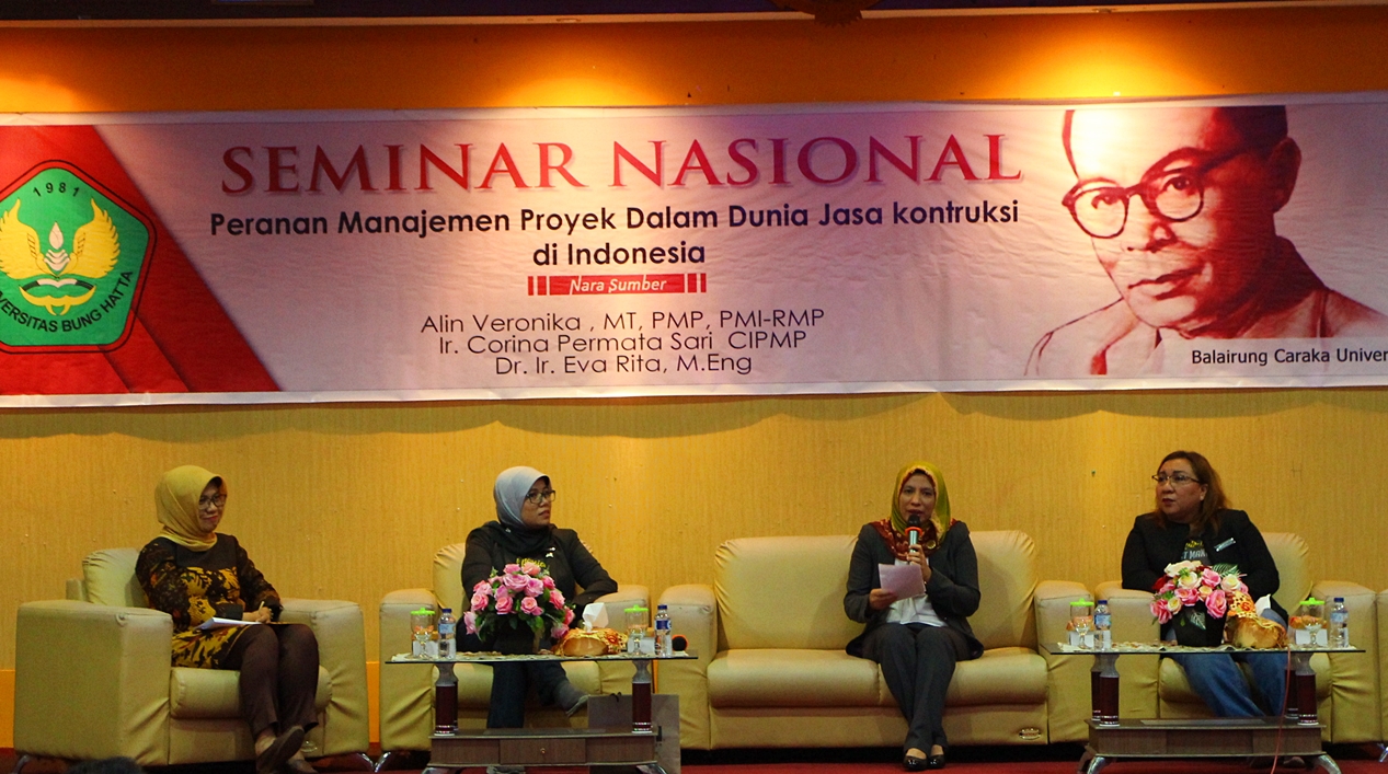 Teknik Sipil Universitas Bung Hatta Selenggarakan Seminar Nasional Manajemen Proyek