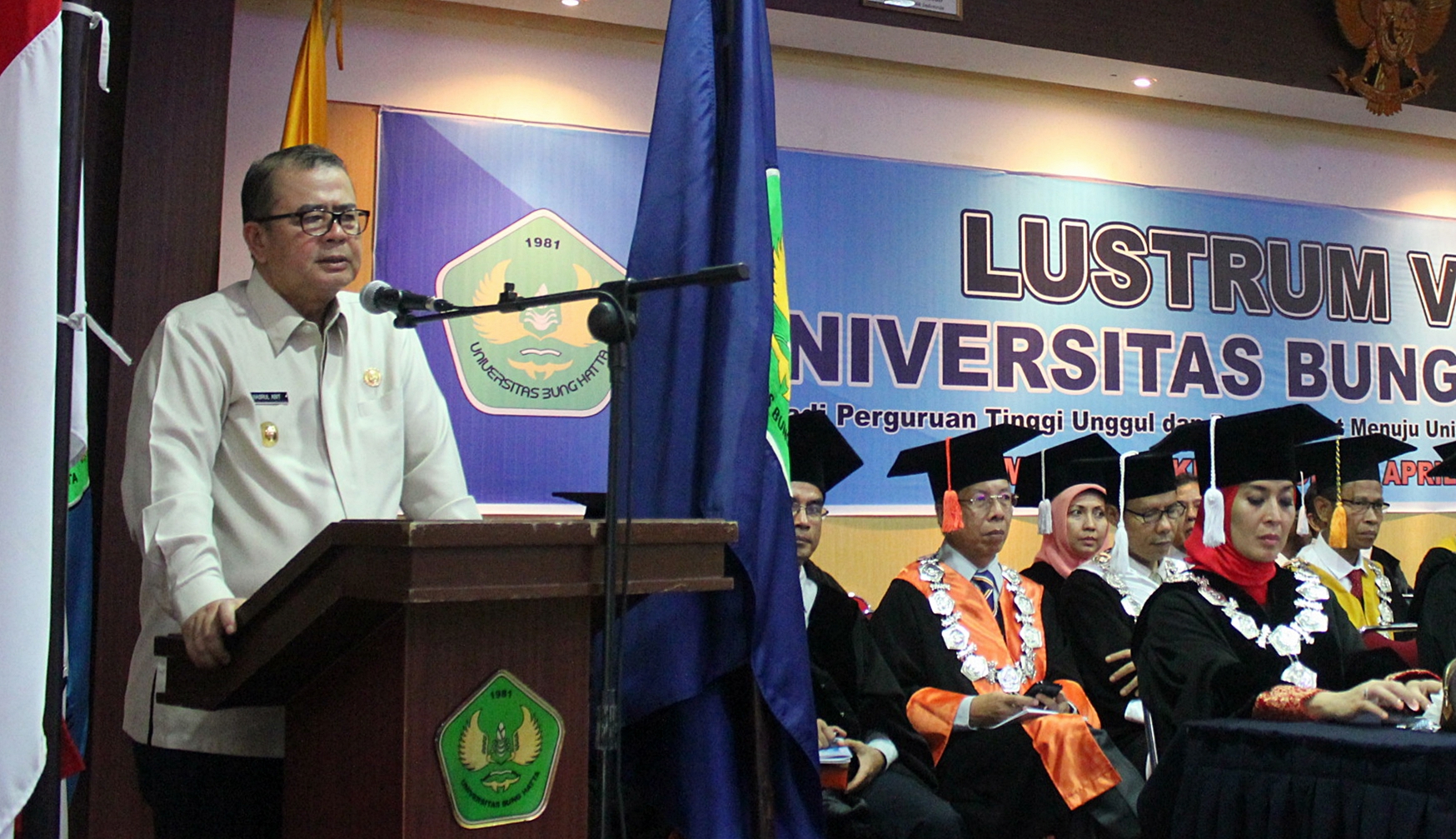 Wakil Gubernur Sumbar Hadiri Dies Natalis ke-35 dan Lustrum ke-7 Universitas Bung Hatta