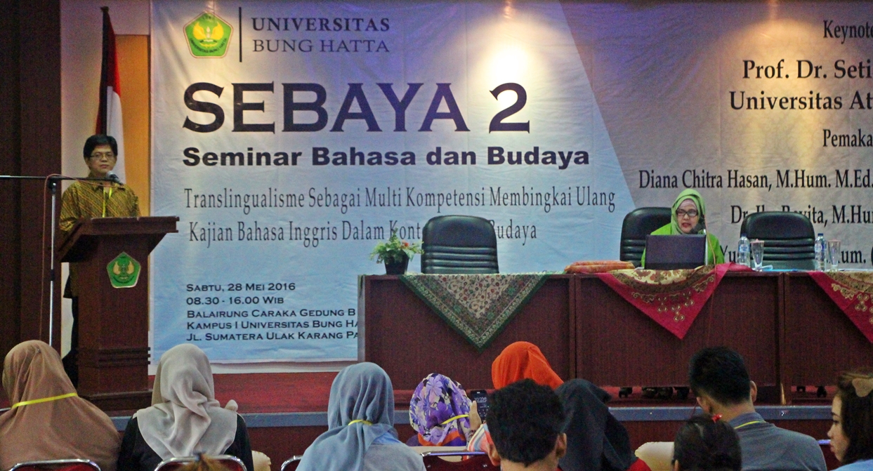 Sastra Inggris Universitas Bung Hatta Gelar Seminar Bahasa dan Budaya