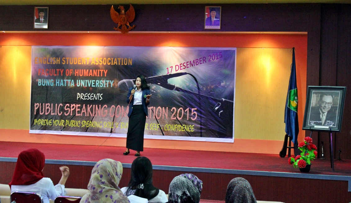Sastra Inggris Universitas Bung Hatta Adakan Public Speaking Competition