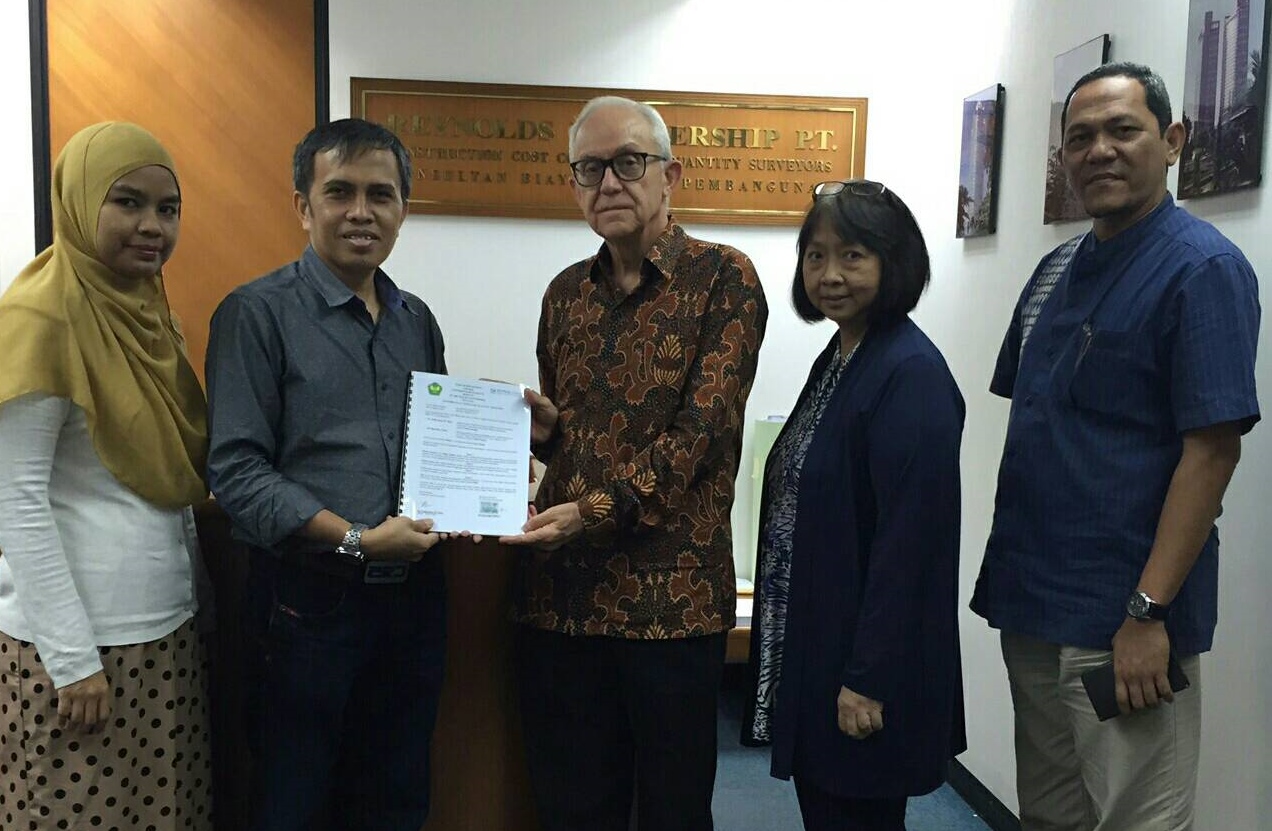 Teknik Ekonomi Konstruksi (QS) UBH Lakukan MoU dengan Perusahan Reynold Partnership